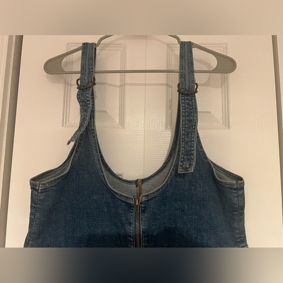 AE Stretch Denim Flare Overall - Picture 6 of 8